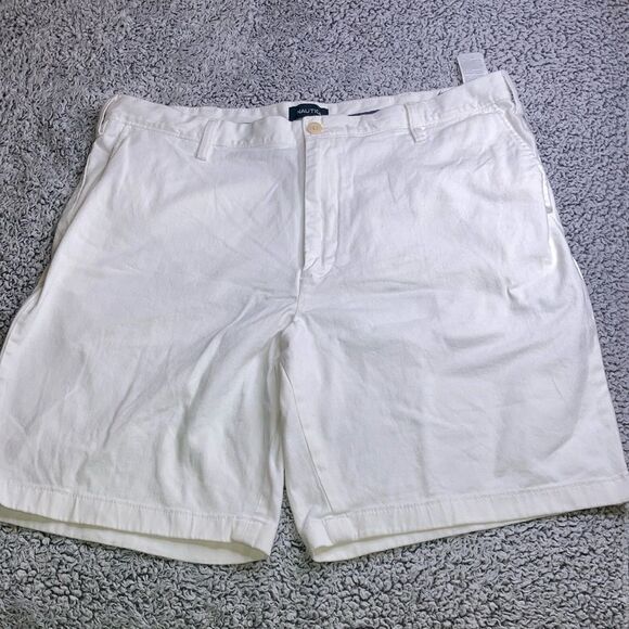 NAUTICA 40W Preppy The Deck Short Classic Fit Stretchy Shorts - Picture 1 of 12